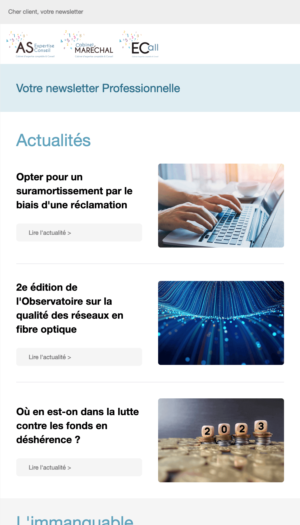 Votre newsletter